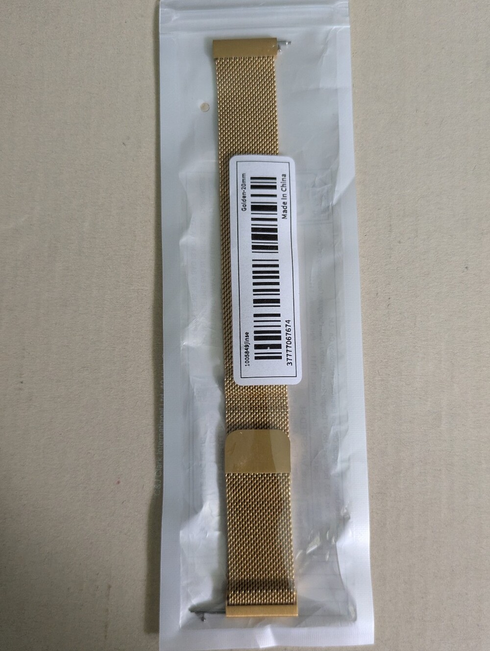 Golden Metal Mesh Watch Band - Compatible Smartwatch Strap